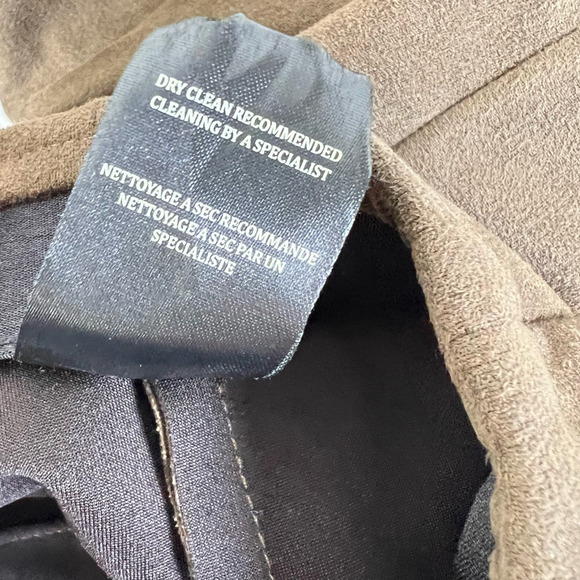 BlankNYC Womens Pants Brown Mid Rise Back Zipper Stretch Faux Suede 25 - Picture 7 of 12